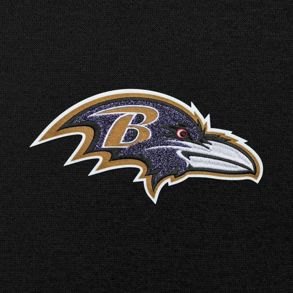 Baltimore Ravens Antigua Victory Chenille Pullover Hoodie - Black cheap