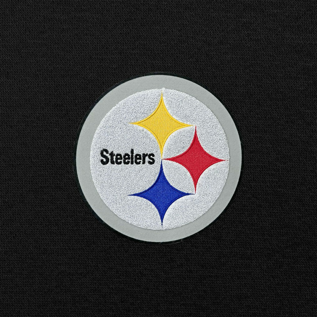 Pittsburgh Steelers Antigua Victory Chenille Pullover Hoodie - Black discount