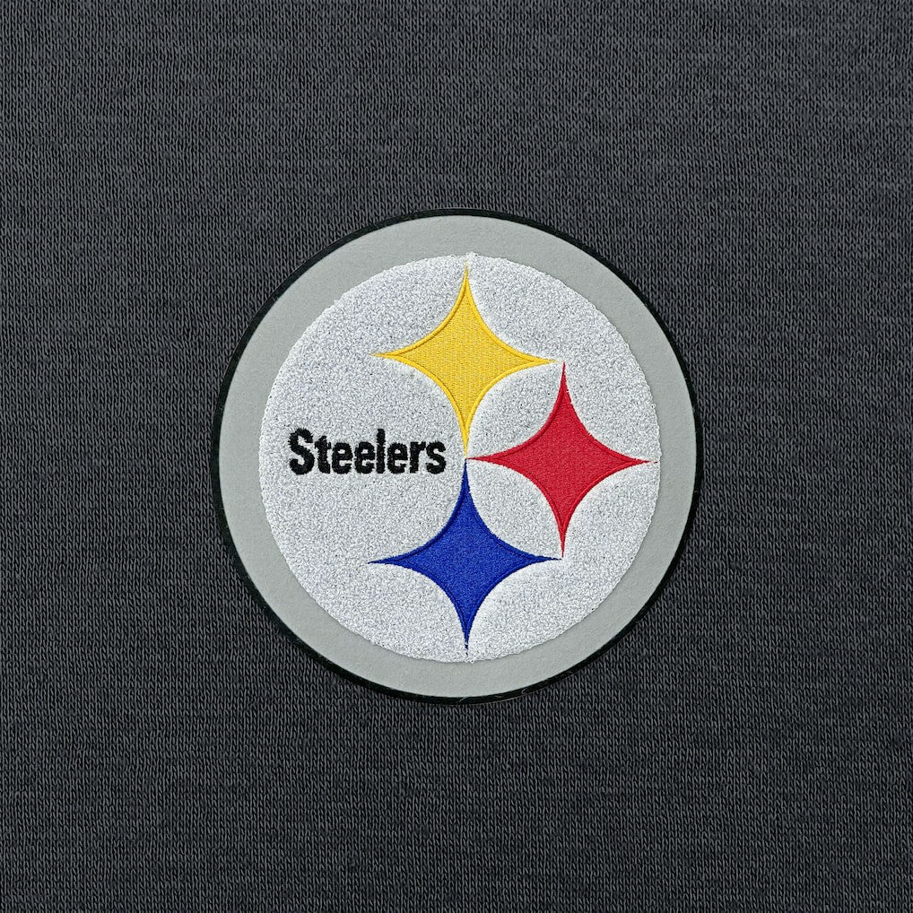 Pittsburgh Steelers Antigua Victory Chenille Pullover Hoodie - Charcoal online