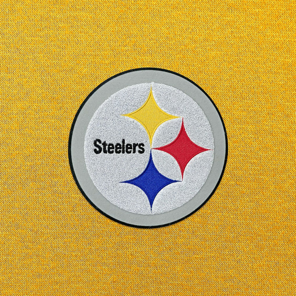 Pittsburgh Steelers Antigua Victory Chenille Pullover Hoodie - Gold for sale