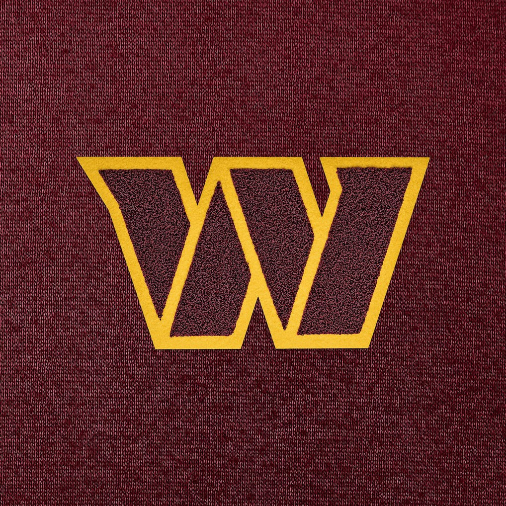 Washington Commanders Antigua Victory Chenille Pullover Hoodie - Burgundy sale