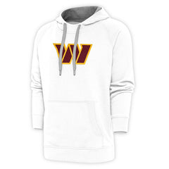Washington Commanders Antigua Victory Chenille Pullover Hoodie - White discount