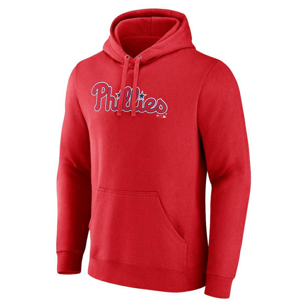 Philadelphia Phillies Official Wordmark Pullover Hoodie - Red