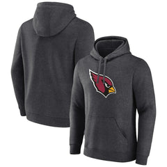 Arizona Cardinals Primary Team Logo Fitted Pullover Hoodie - Charcoal cheap
