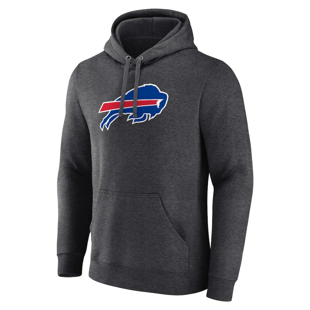 Buffalo Bills Primary Team Logo Fitted Pullover Hoodie - Charcoal discount
