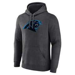 Carolina Panthers Primary Team Logo Fitted Pullover Hoodie - Charcoal for sale