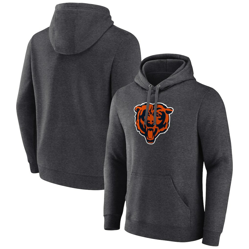 Chicago Bears Primary Team Logo Fitted Pullover Hoodie - Charcoal discount