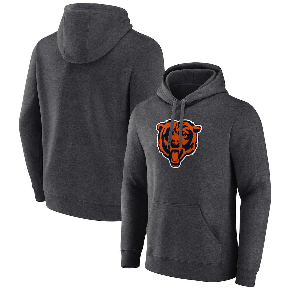 Chicago Bears Primary Team Logo Fitted Pullover Hoodie - Charcoal discount