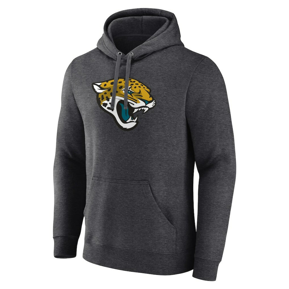 Jacksonville Jaguars Primary Team Logo Fitted Pullover Hoodie - Charcoal online