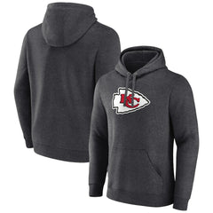 Kansas City Chiefs Primary Team Logo Fitted Pullover Hoodie - Charcoal online