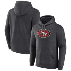 San Francisco 49ers Primary Team Logo Fitted Pullover Hoodie - Charcoal cheap