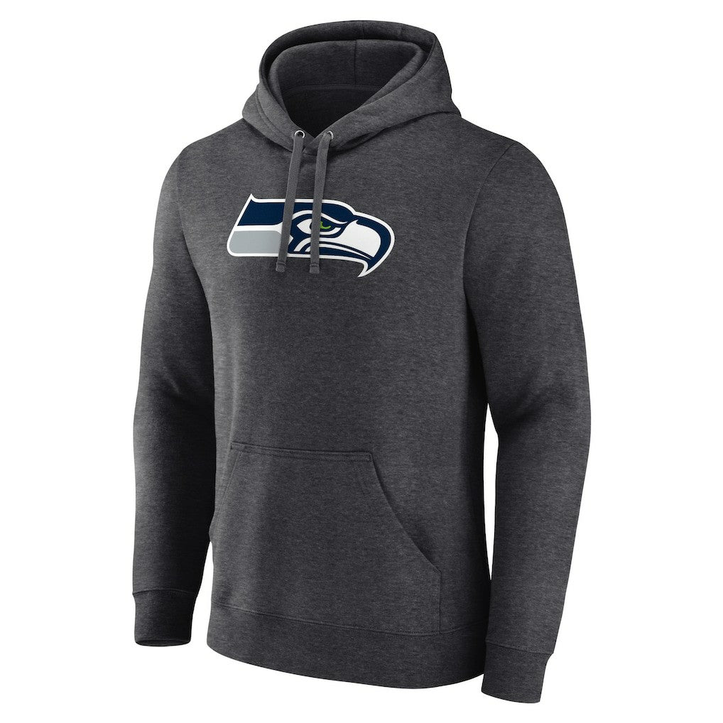Seattle Seahawks Primary Team Logo Fitted Pullover Hoodie - Charcoal outlet