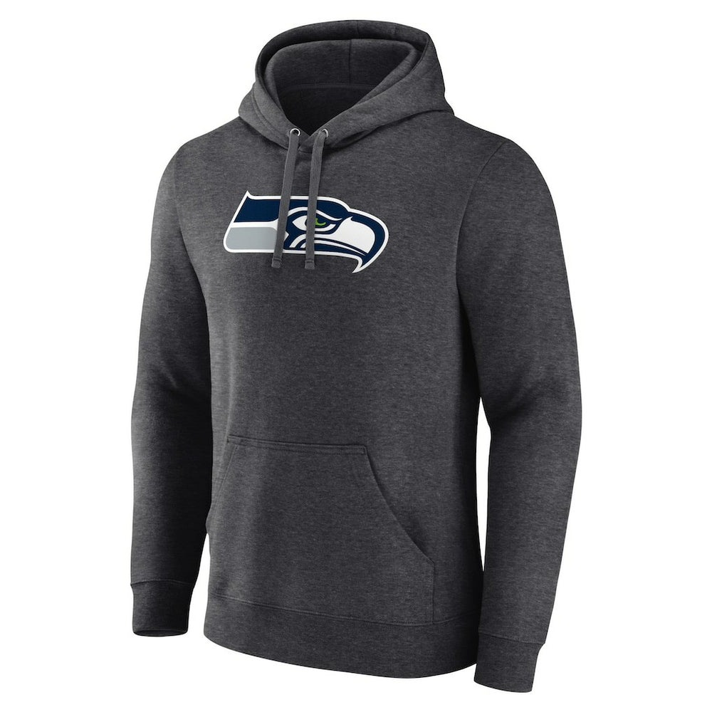 Seattle Seahawks Primary Team Logo Fitted Pullover Hoodie - Charcoal outlet