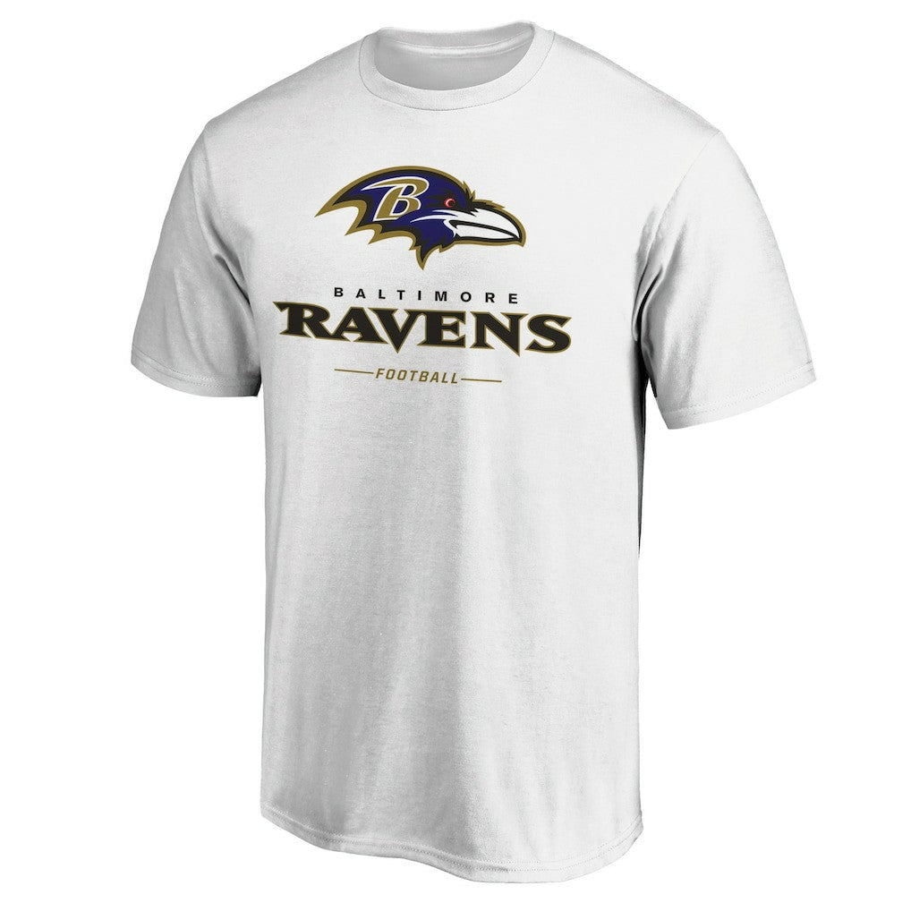 Baltimore Ravens Logo Team Lockup T-Shirt - White online