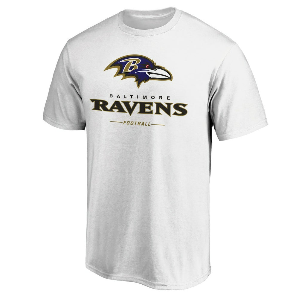 Baltimore Ravens Logo Team Lockup T-Shirt - White online