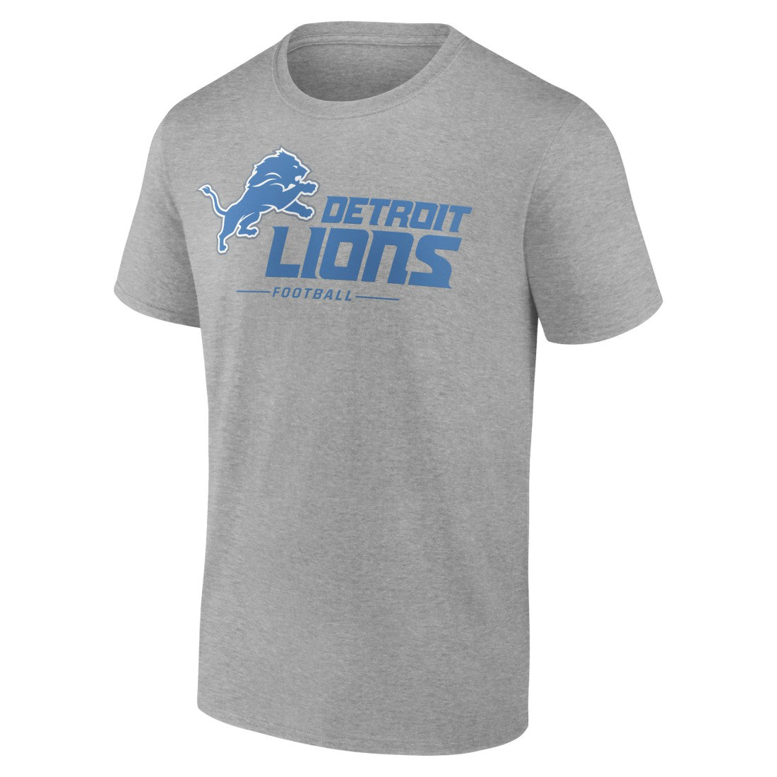 Detroit Lions Logo Team Lockup T-Shirt - Heather Gray for sale