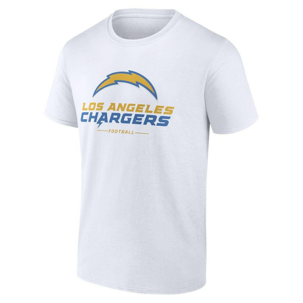 Los Angeles Chargers Logo Team Lockup T-Shirt - White online