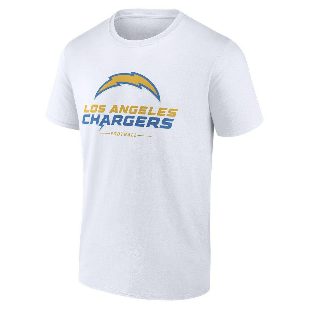 Los Angeles Chargers Logo Team Lockup T-Shirt - White online