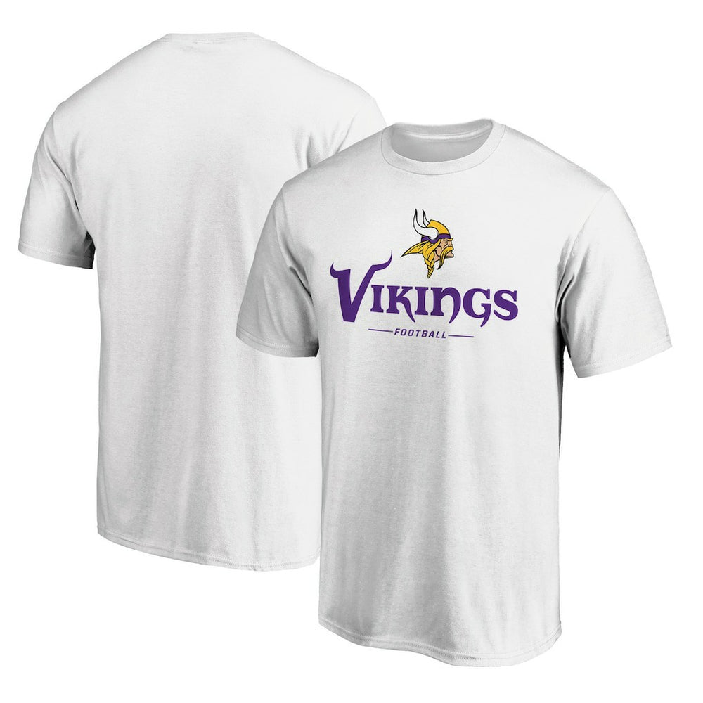 Minnesota Vikings Logo Team Lockup T-Shirt - White online