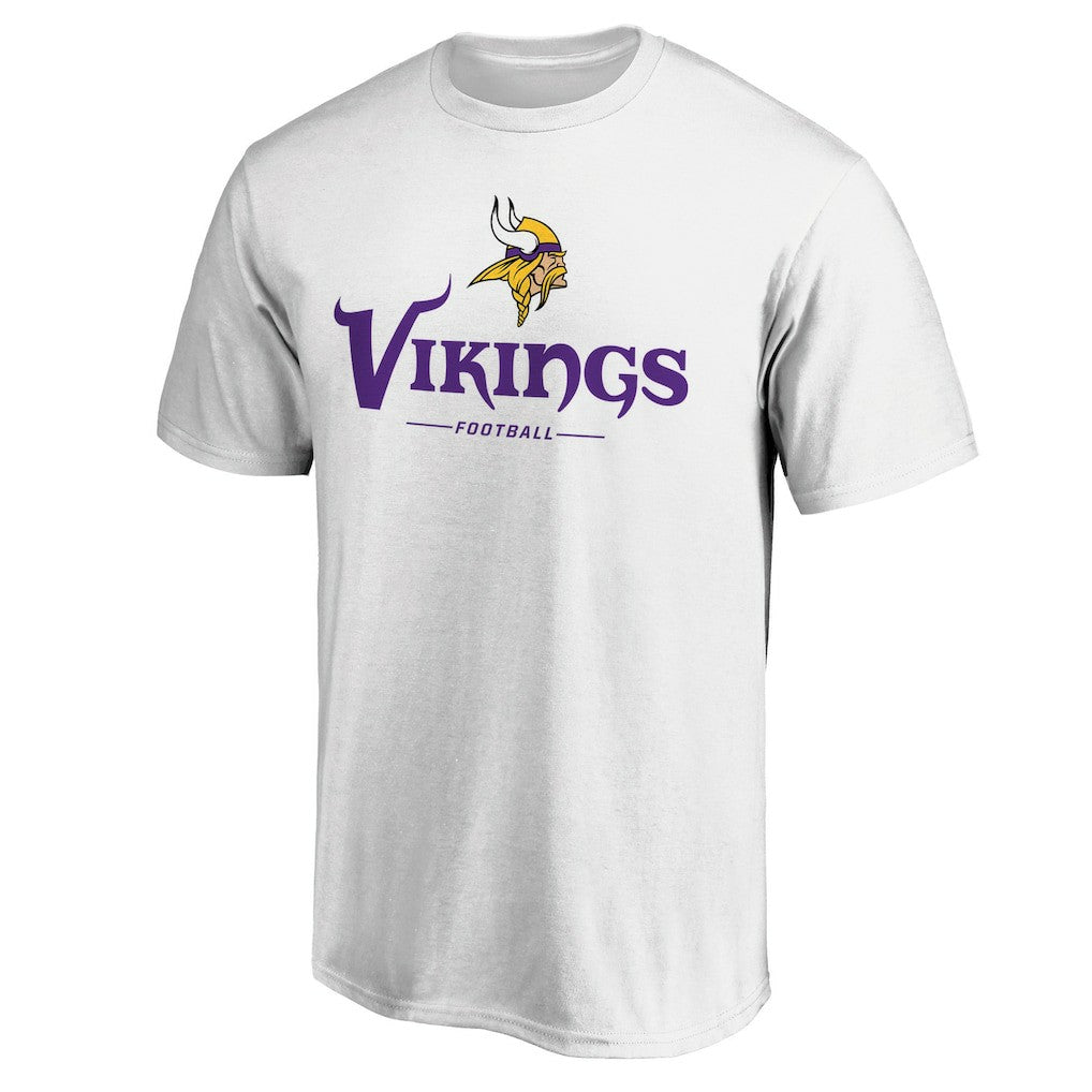 Minnesota Vikings Logo Team Lockup T-Shirt - White online