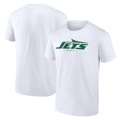 New York Jets Logo Team Lockup T-Shirt - White discount