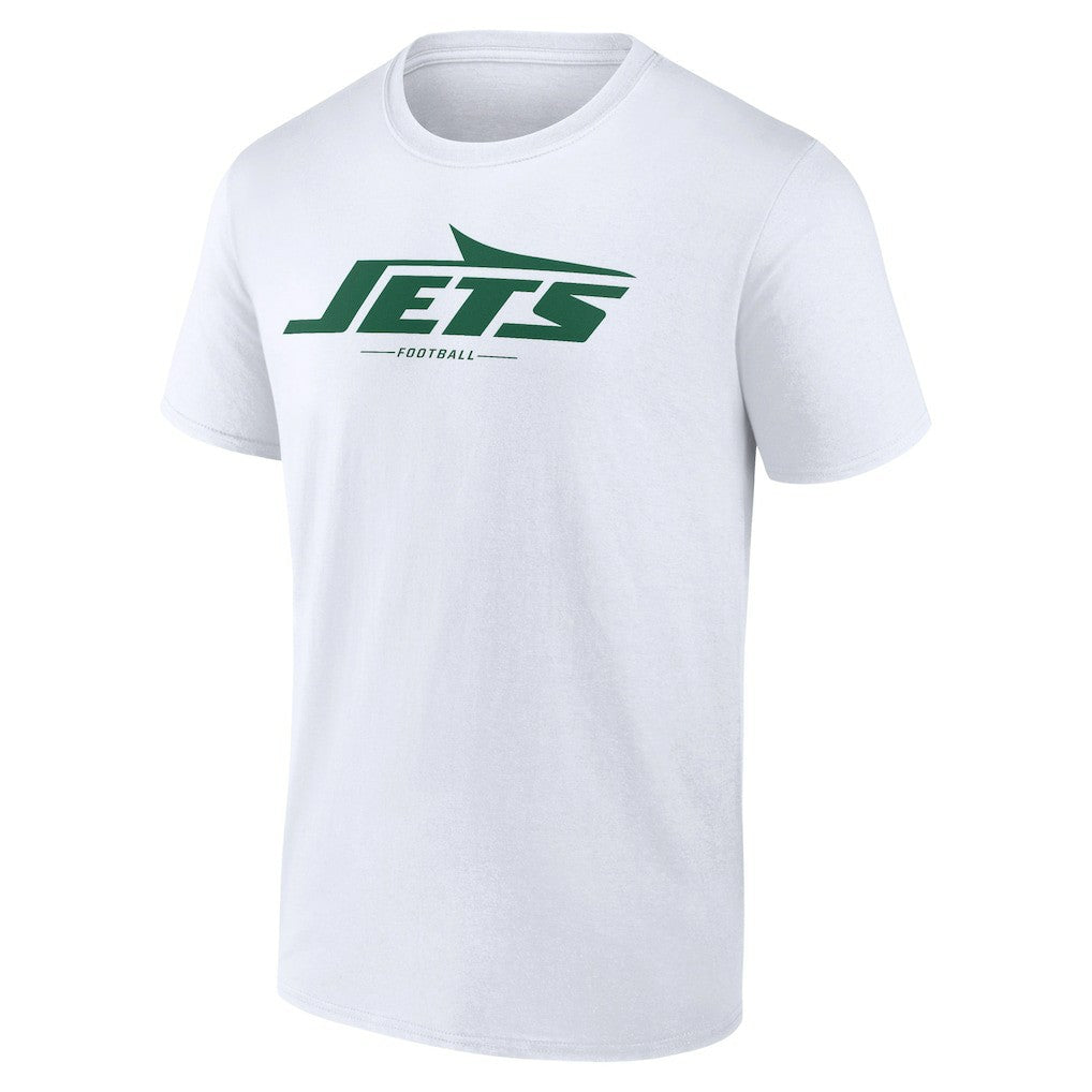 New York Jets Logo Team Lockup T-Shirt - White discount