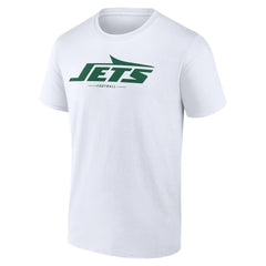 New York Jets Logo Team Lockup T-Shirt - White discount