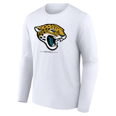 Jacksonville Jaguars Logo Team Lockup Long Sleeve T-Shirt - White discount