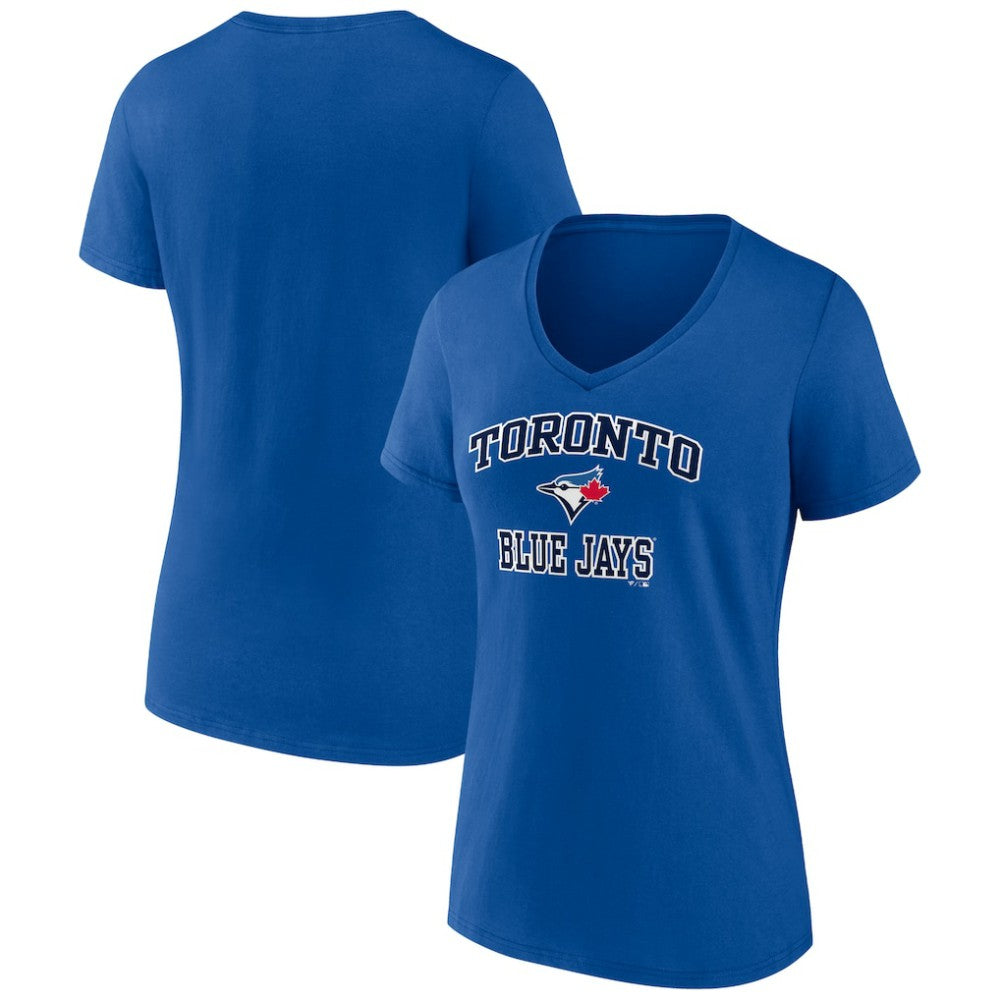 Toronto Blue Jays Women's Heart and Soul V-Neck T-Shirt - Royal
