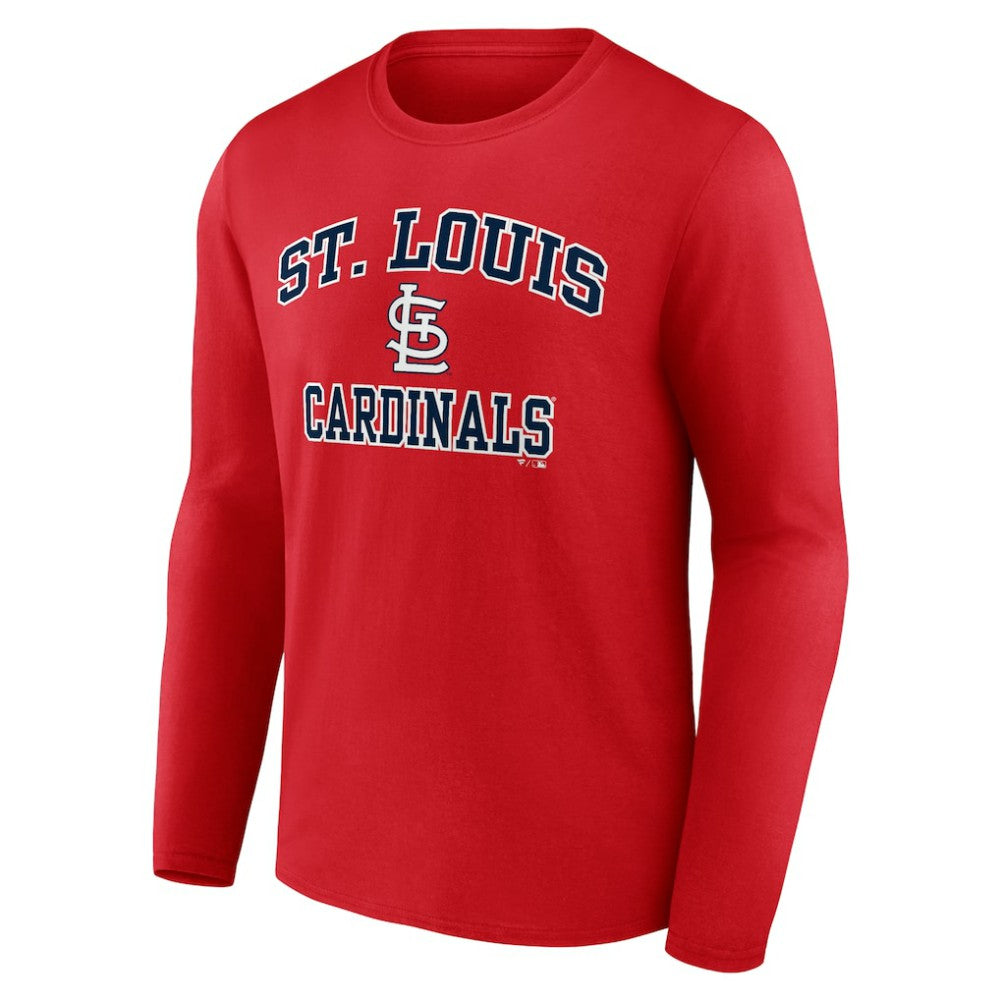 St. Louis Cardinals Heart and Soul Long Sleeve T-Shirt - Red