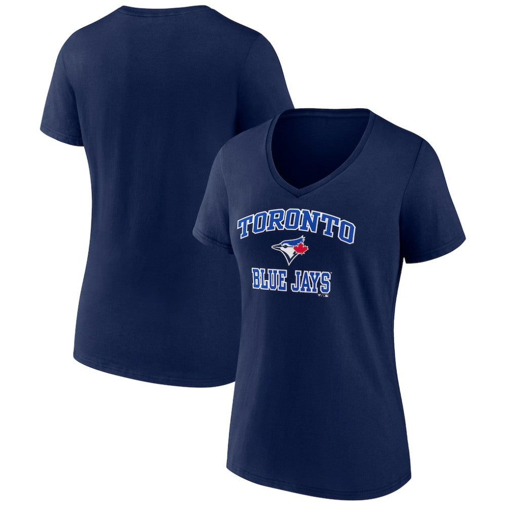 Toronto Blue Jays Women's Heart and Soul V-Neck T-Shirt - Navy