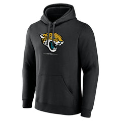 Jacksonville Jaguars Logo Team Lockup Fitted Pullover Hoodie - Black cheap