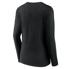 Jacksonville Jaguars Women's Logo Team Lockup Long Sleeve V-Neck T-Shirt - Black outlet