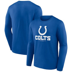 Indianapolis Colts Logo Team Lockup Long Sleeve T-Shirt - Royal sale