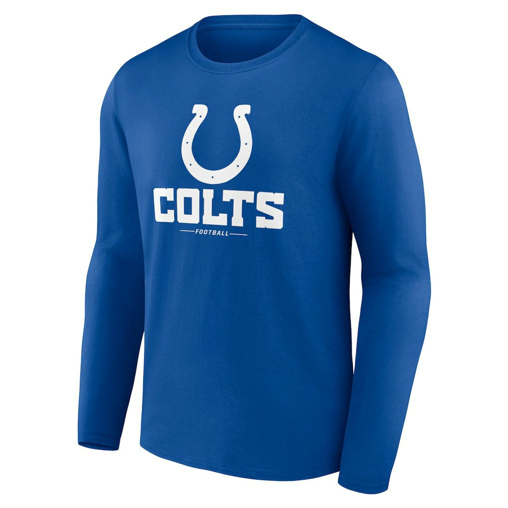 Indianapolis Colts Logo Team Lockup Long Sleeve T-Shirt - Royal sale