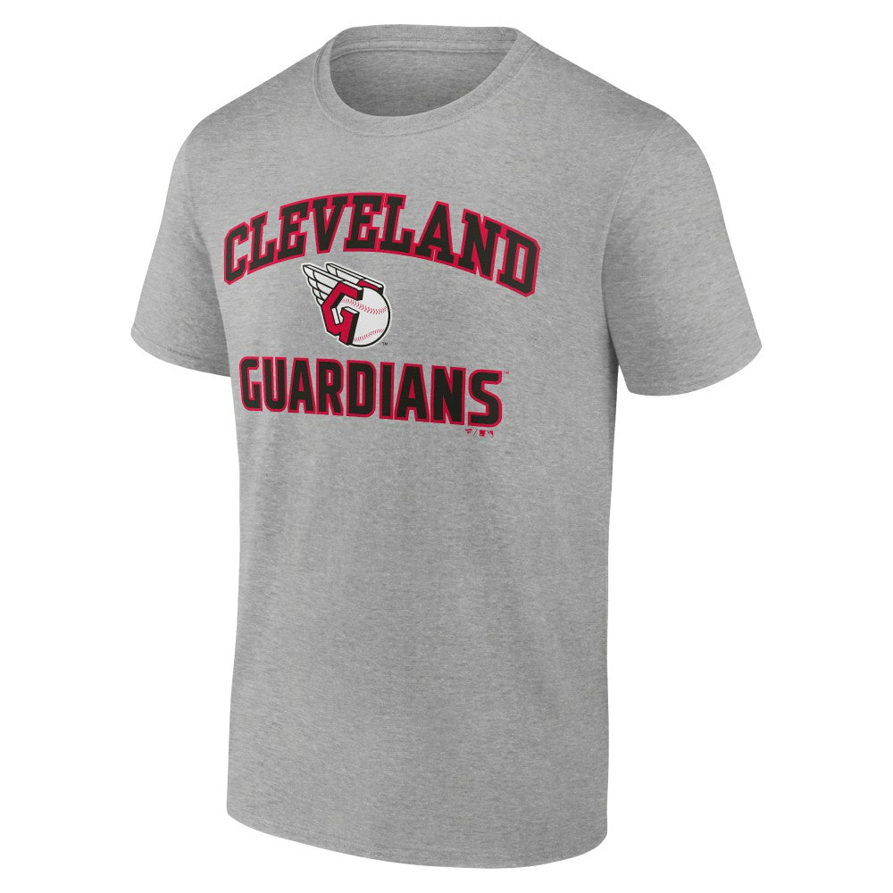 Cleveland Guardians Heart and Soul T-Shirt - Heather Gray