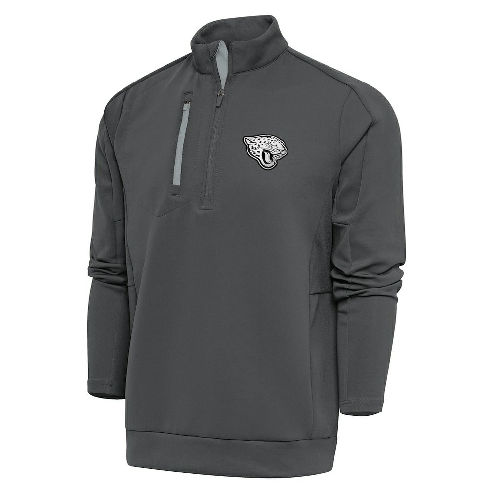 Jacksonville Jaguars Antigua Metallic Logo Generation Quarter-Zip Pullover Top - Charcoal online