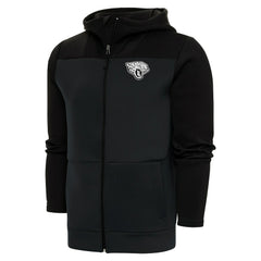 Jacksonville Jaguars Antigua Metallic Logo Protect Full-Zip Hoodie - Charcoal/Black sale