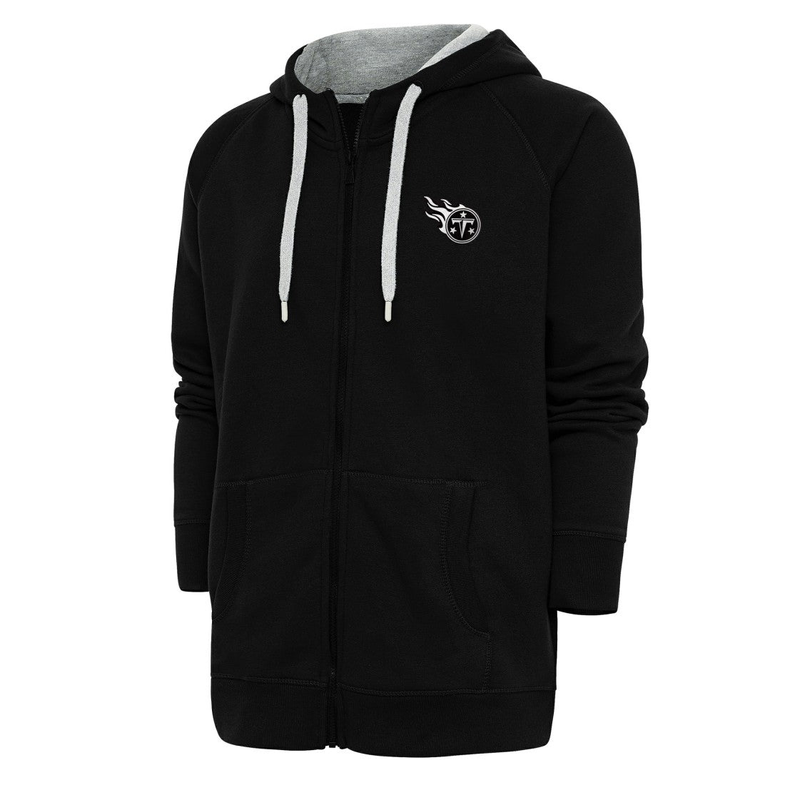 Tennessee Titans Antigua Metallic Logo Victory Full-Zip Hoodie - Black for sale