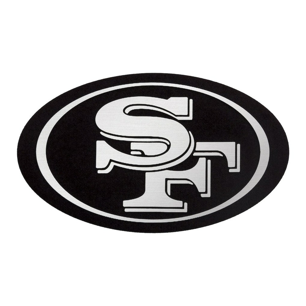 San Francisco 49ers Antigua Metallic Logo Victory Pullover Hoodie - White on sale