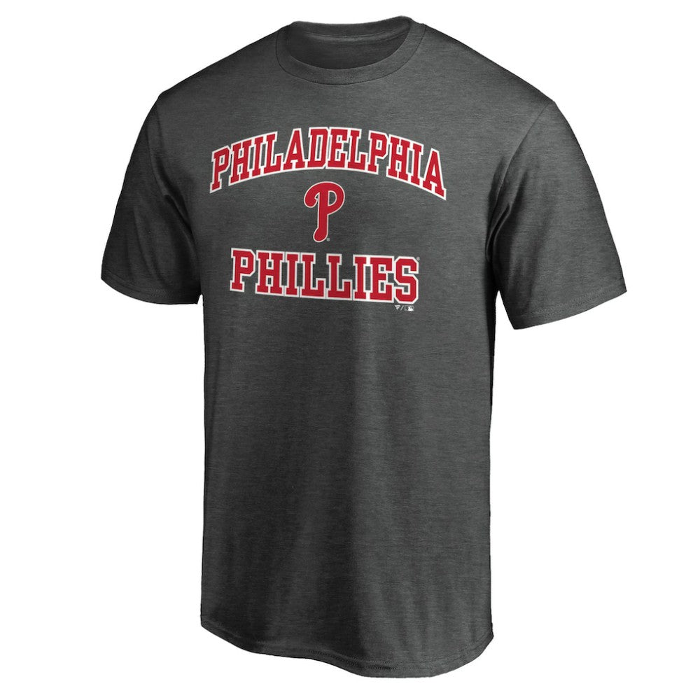 Philadelphia Phillies Heart and Soul T-Shirt - Charcoal