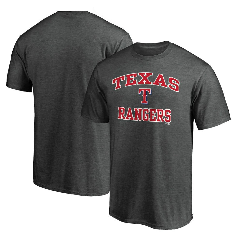 Texas Rangers Heart and Soul T-Shirt - Charcoal