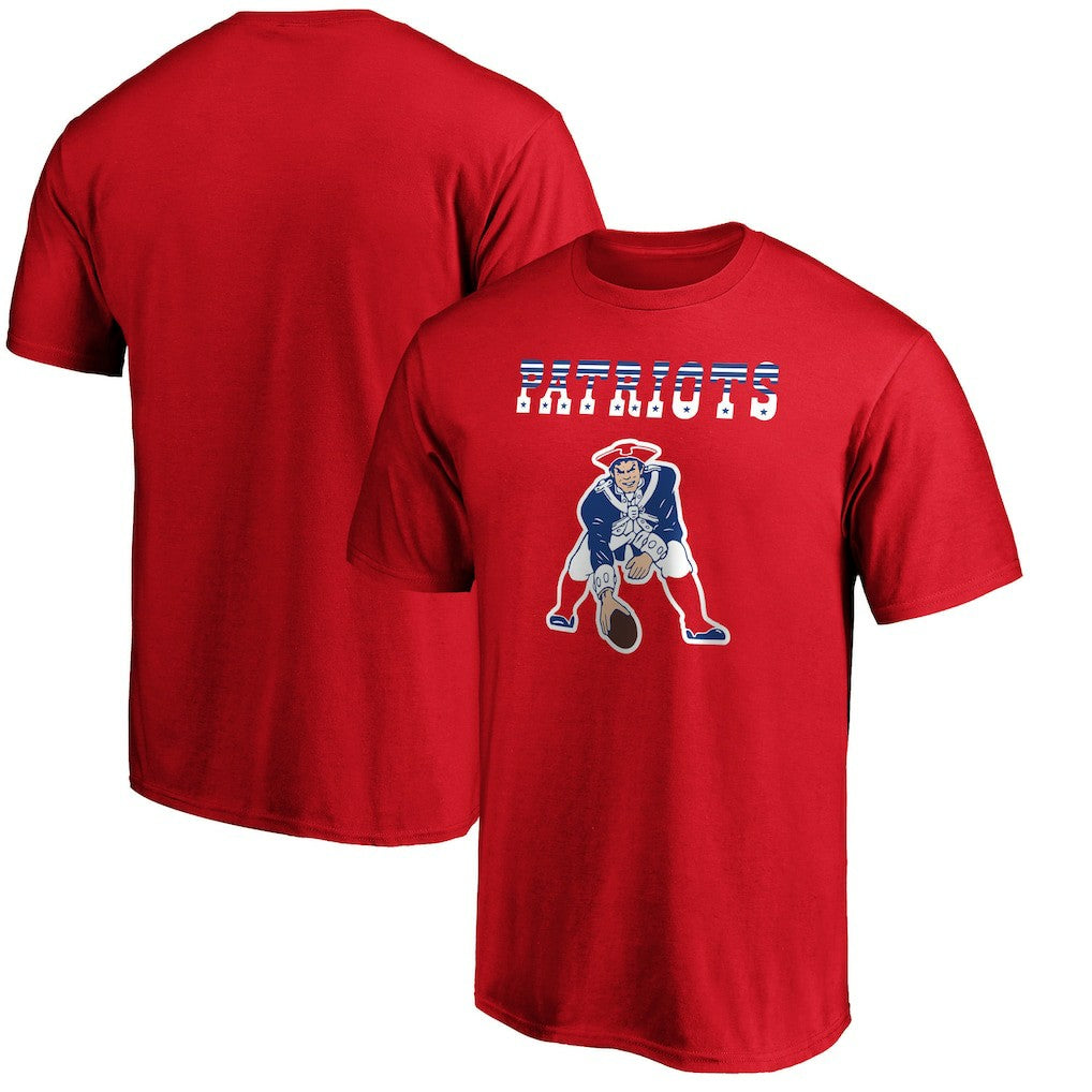 New England Patriots Logo Team Lockup T-Shirt - Red online