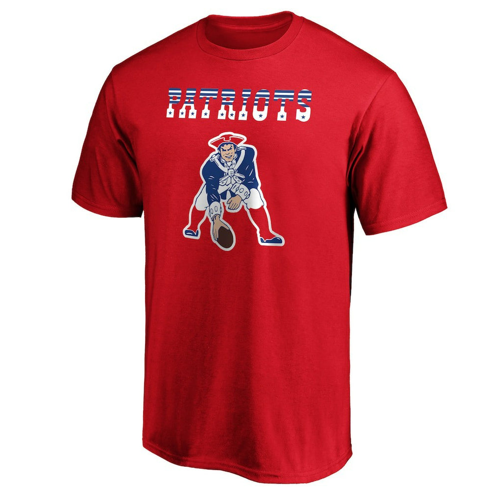 New England Patriots Logo Team Lockup T-Shirt - Red online