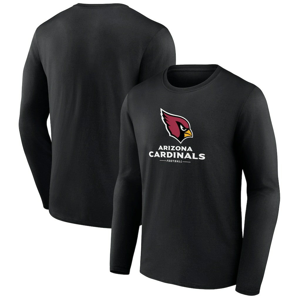 Arizona Cardinals Logo Team Lockup Long Sleeve T-Shirt - Black sale