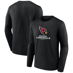 Arizona Cardinals Logo Team Lockup Long Sleeve T-Shirt - Black sale