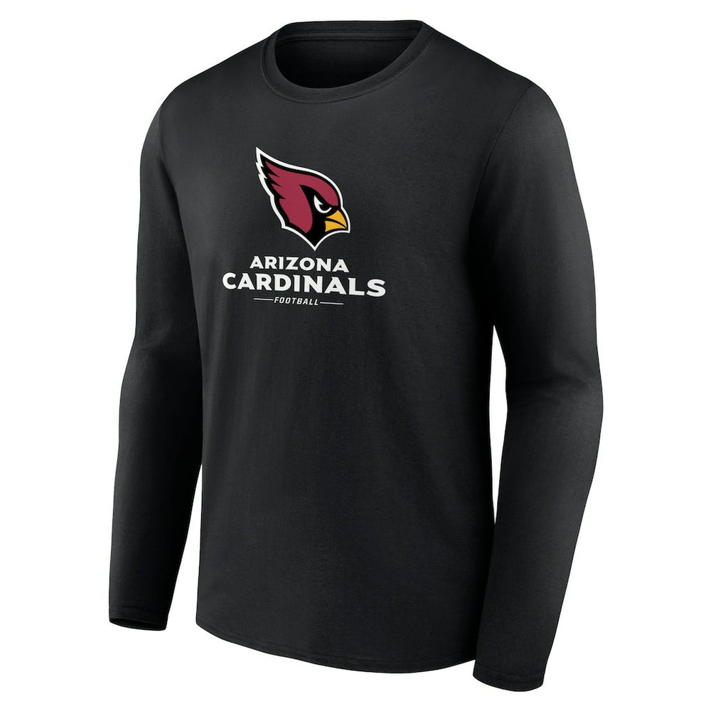 Arizona Cardinals Logo Team Lockup Long Sleeve T-Shirt - Black sale