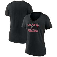 Atlanta Falcons Women's Victory Arch Team V-Neck T-Shirt - Black cheap
