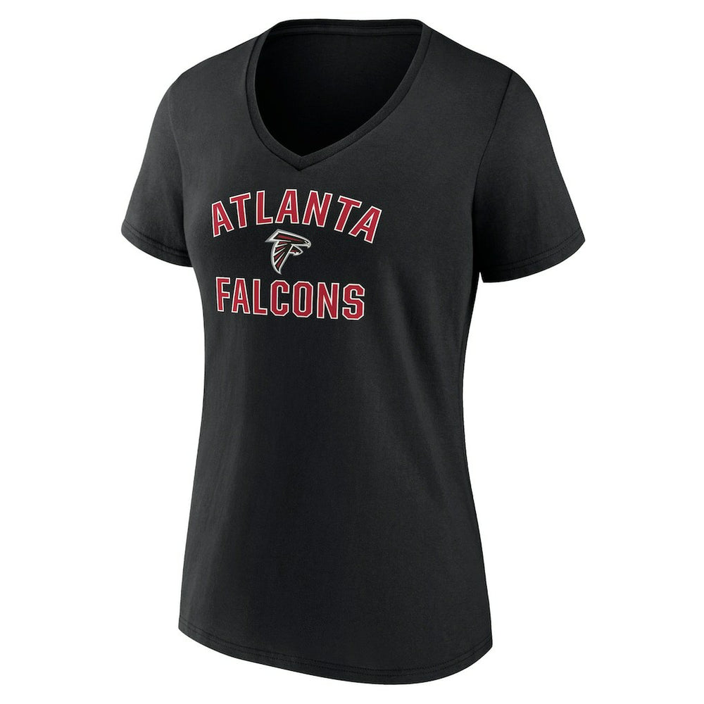 Atlanta Falcons Women's Victory Arch Team V-Neck T-Shirt - Black cheap
