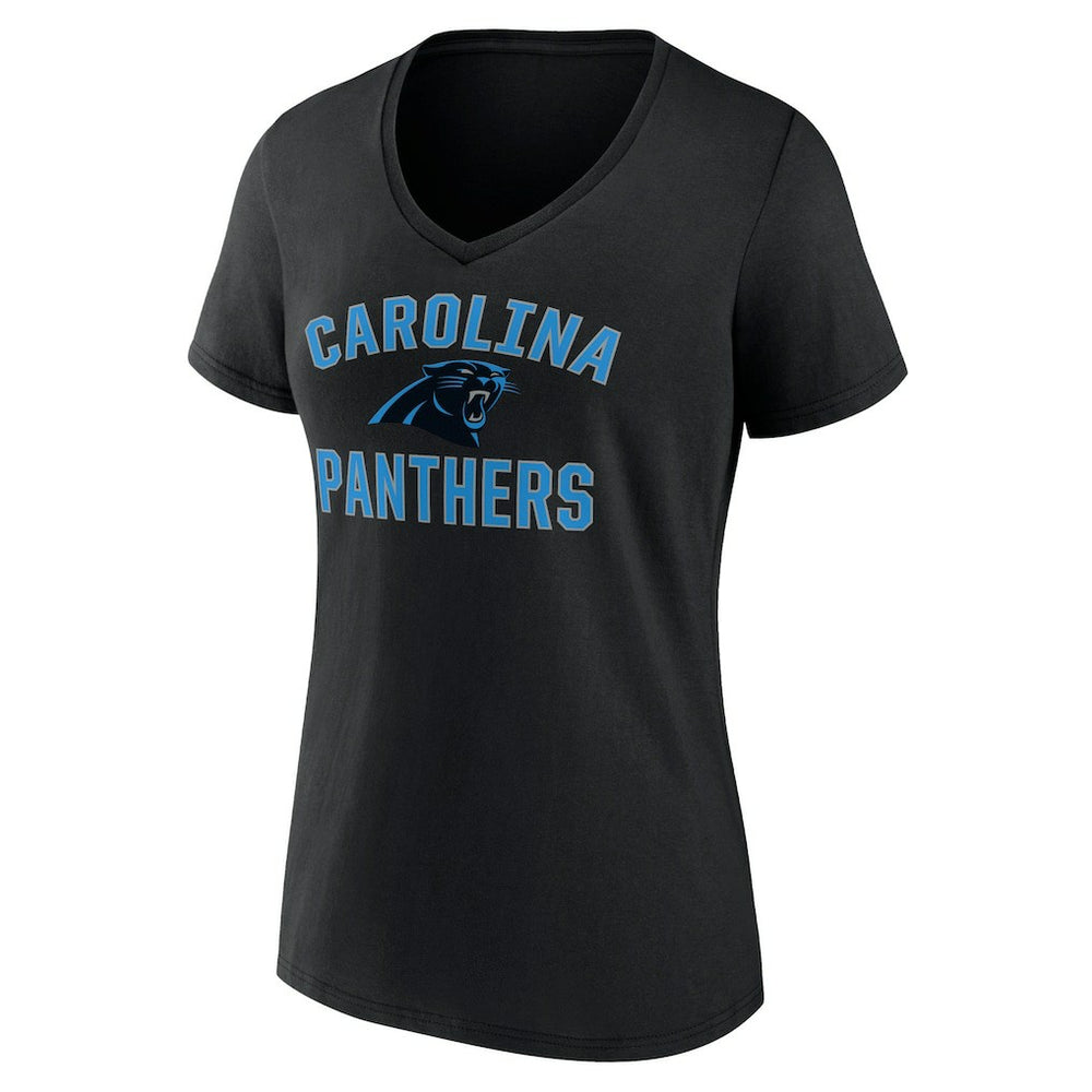 Carolina Panthers Women's Victory Arch Team V-Neck T-Shirt - Black discount